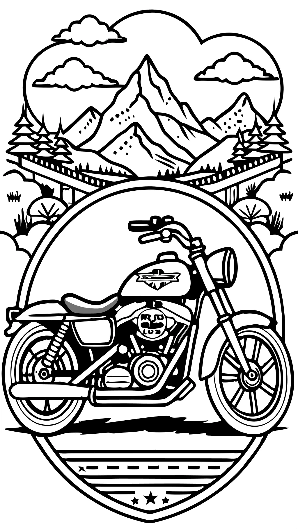 coloring pages harley davidson